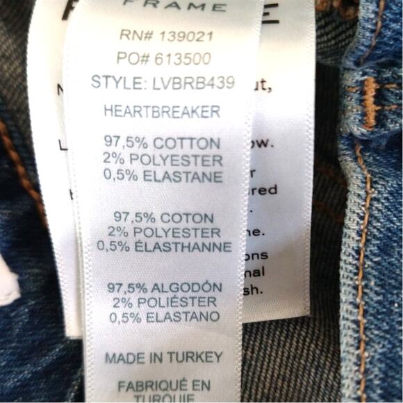 FRAME Le Vintage Bermuda Shorts Raw Hem Sz 27 Summer Casual Vacation - Picture 6 of 15